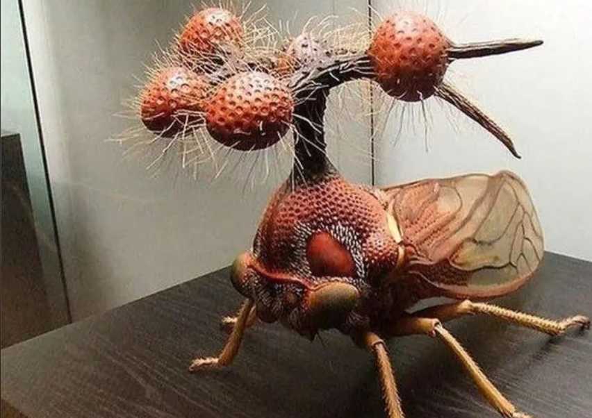 The Brazilian Four-Tubercled Treehopper: Nature's Bizarre 'Helicopter' Insect